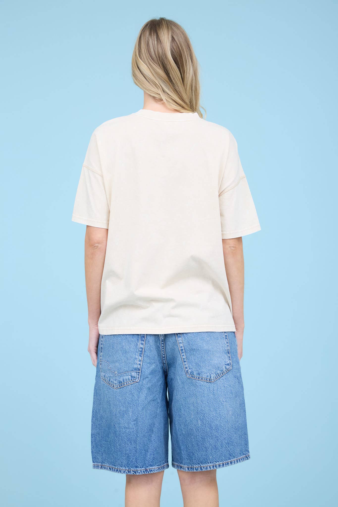Good Vibes Washed Knit T-Shirt