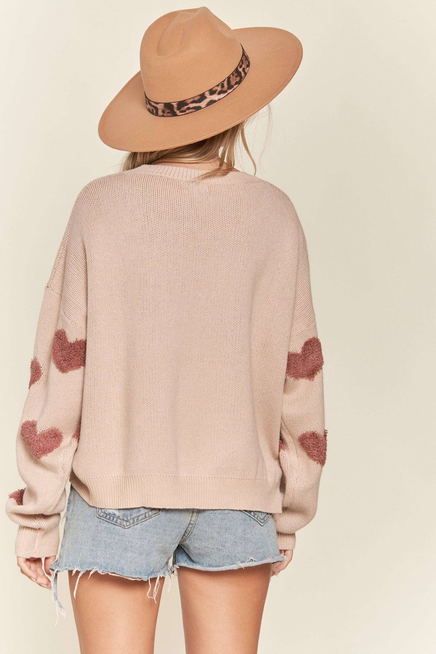 Fluffy Heart Sweater
