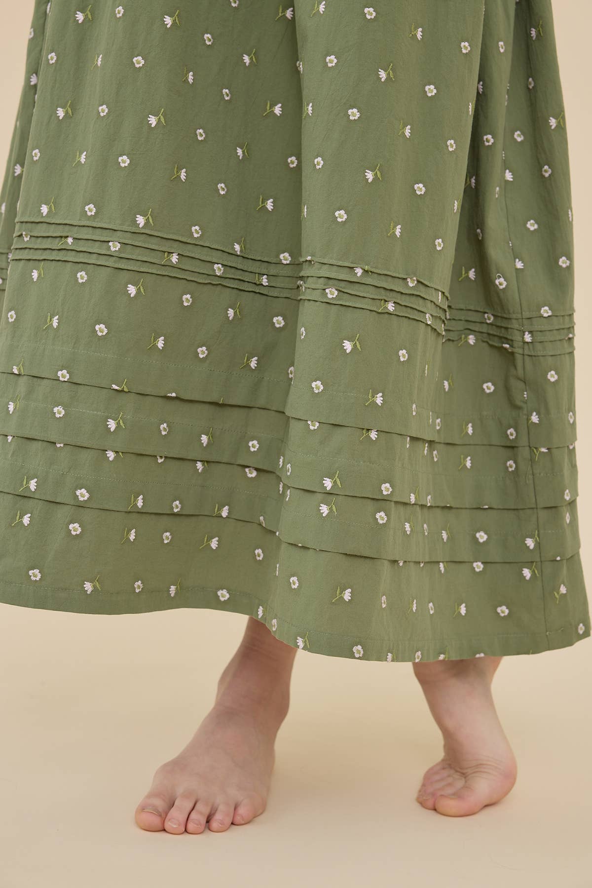 Floral Smocked Strap Midi Dress
