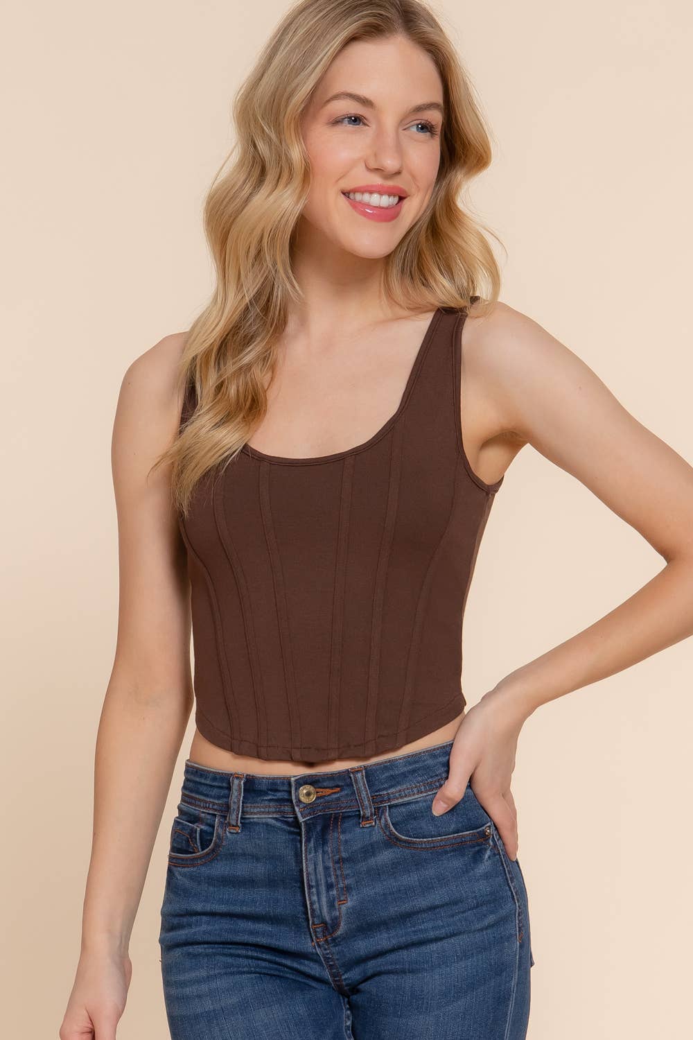 Fern Curved Hem Tank