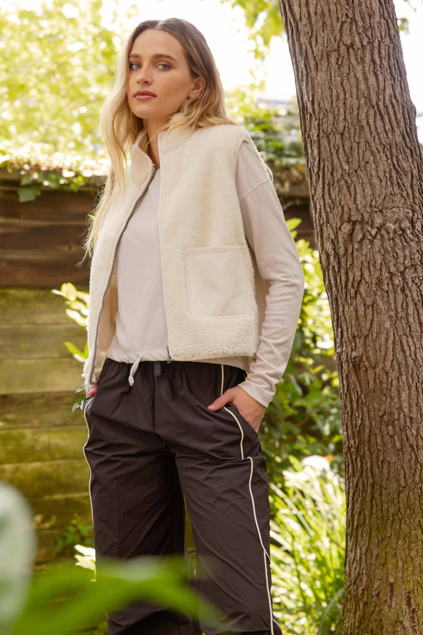 Fleece Zip Up Vest