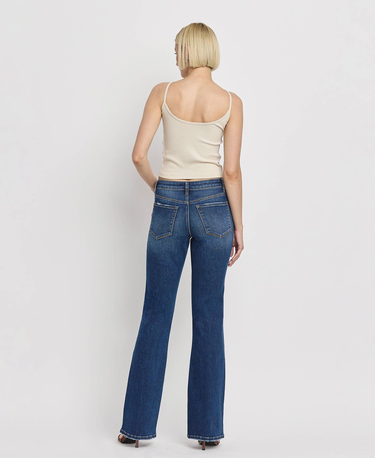 Mid-Rise Relaxed Bootcut