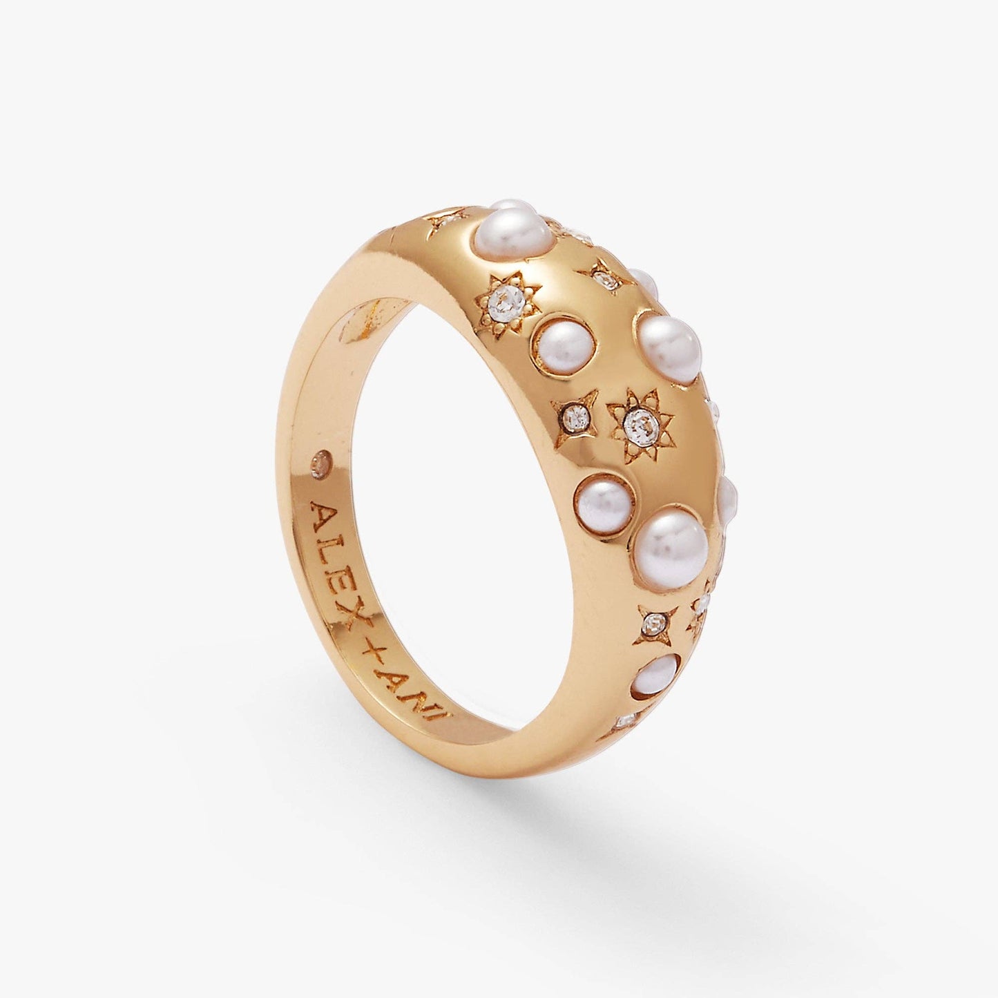 Pearl and Crystal Ring