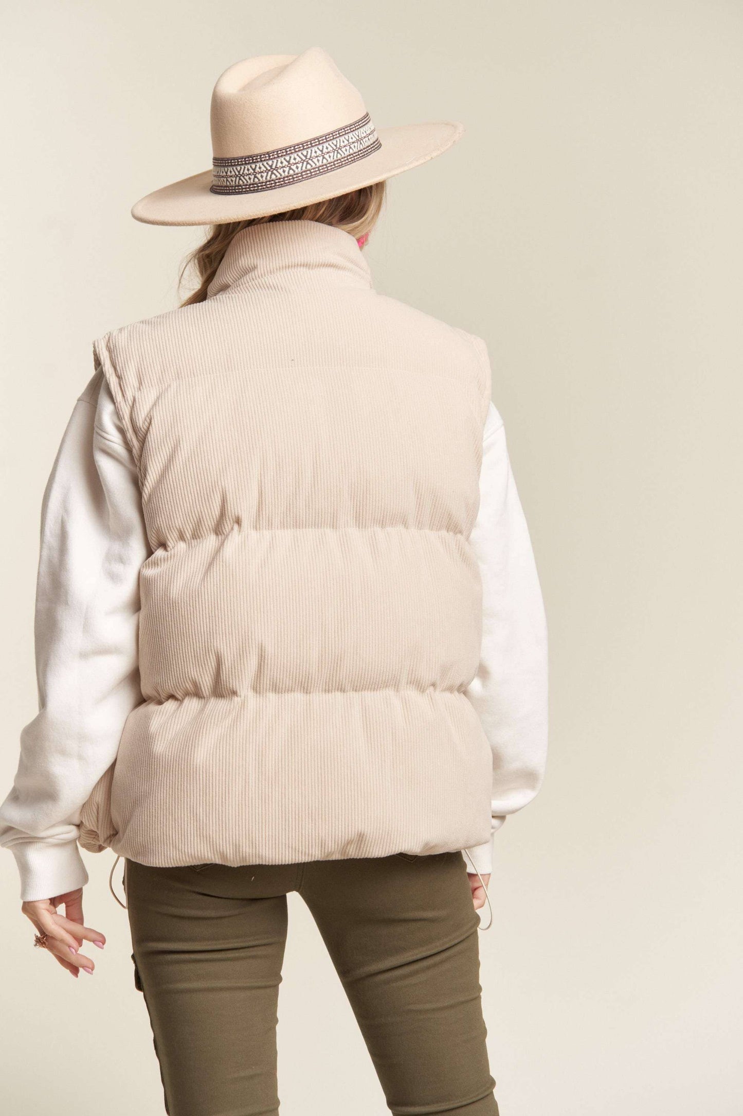 Clara Corduroy Puff Vest