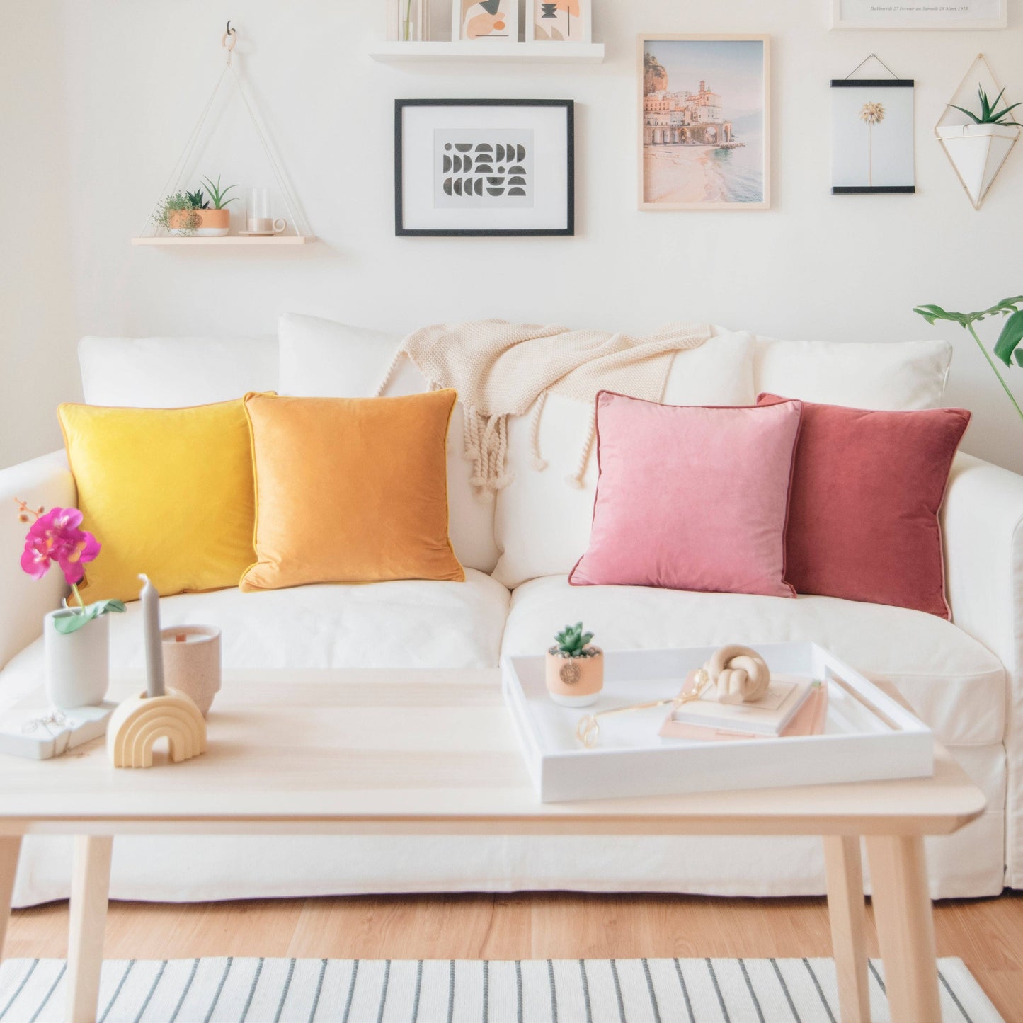 Palm Desert Velvet Pillow