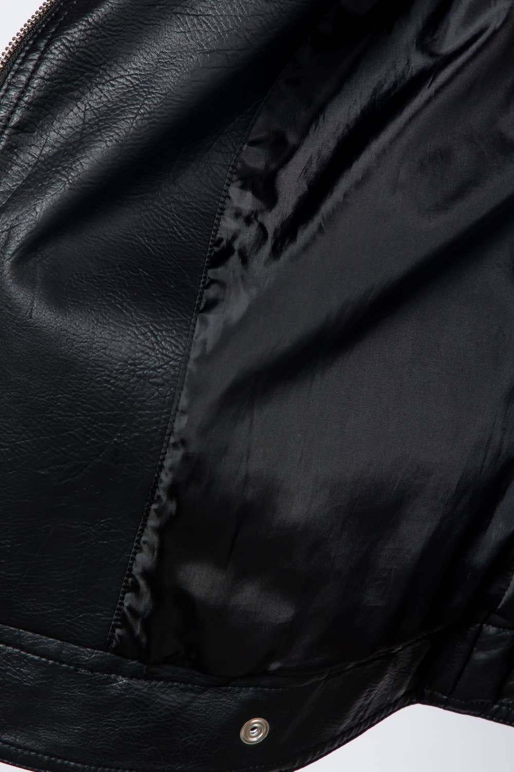 Joan Faux Leather Moto Jacket