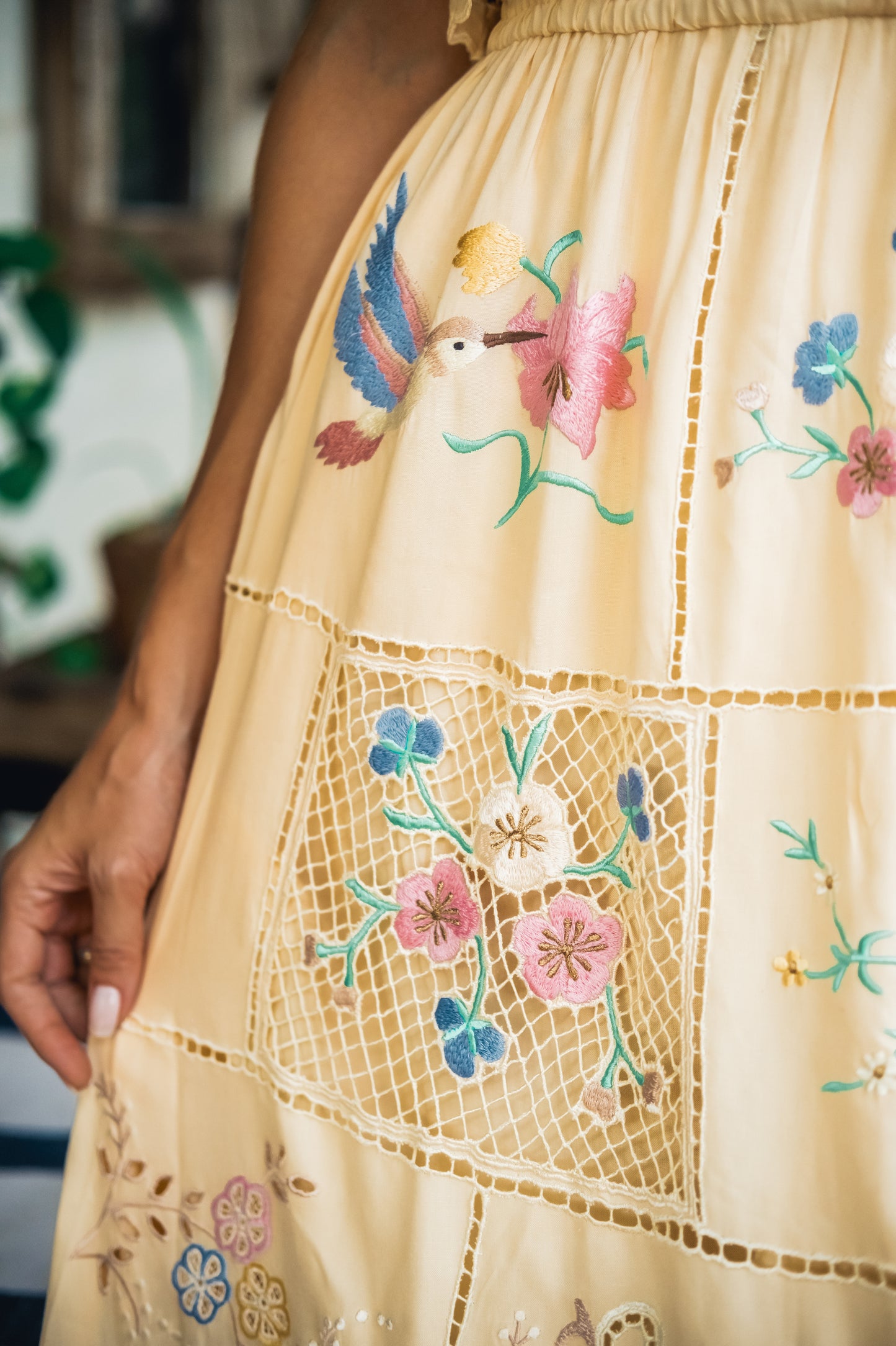 Hummingbird Panel Dress