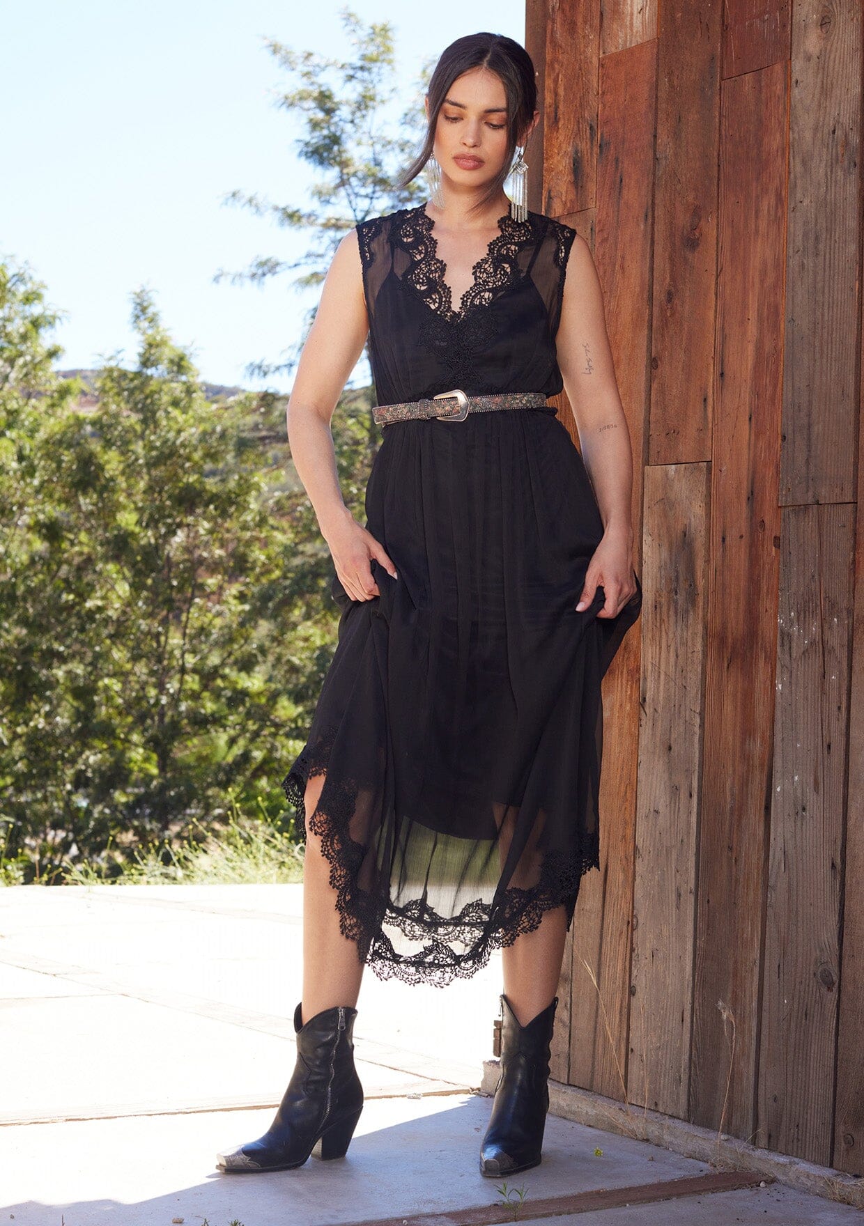 Sabrina Lace Midi Dress