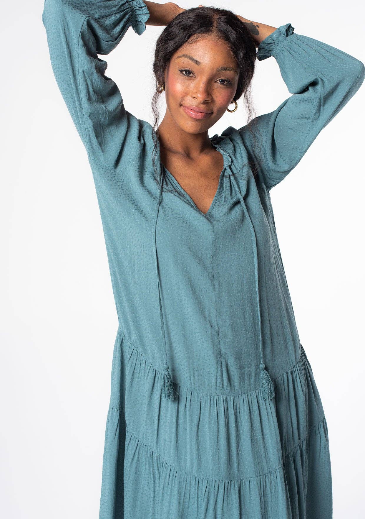 Olivia Bohemian Peasant Dress