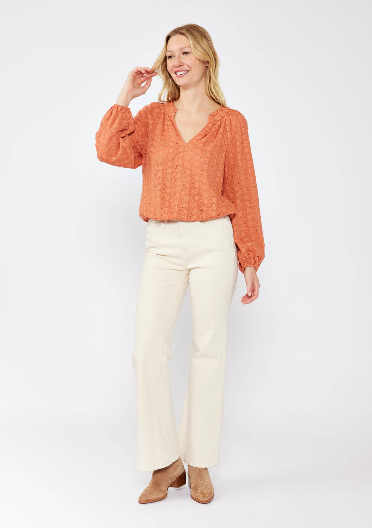 Ethereal Floral Embroidered Blouse