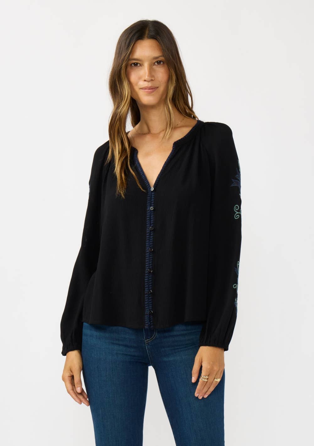 Lenora Embroidered Blouse