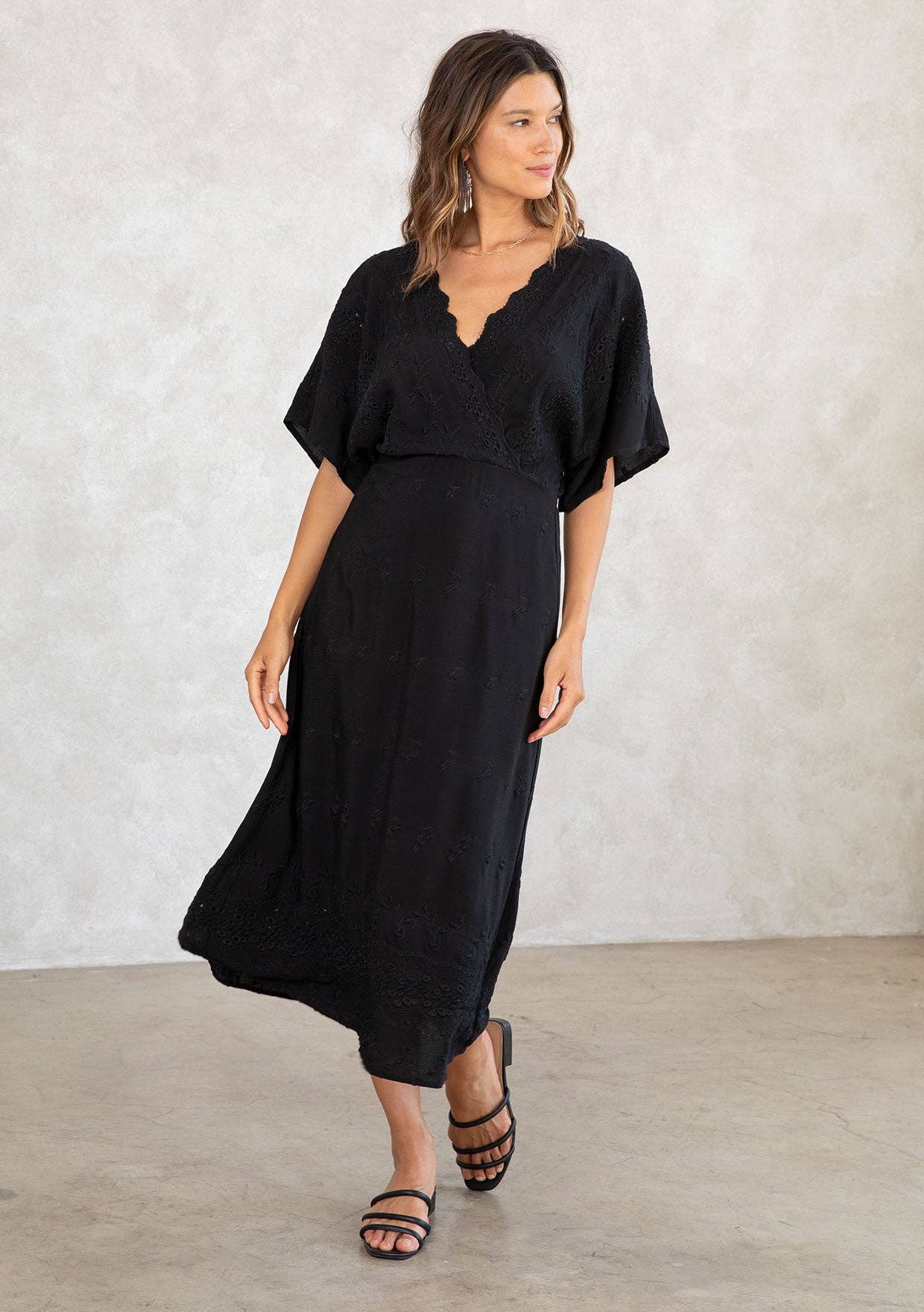 Harper Eyelet Midi Dress