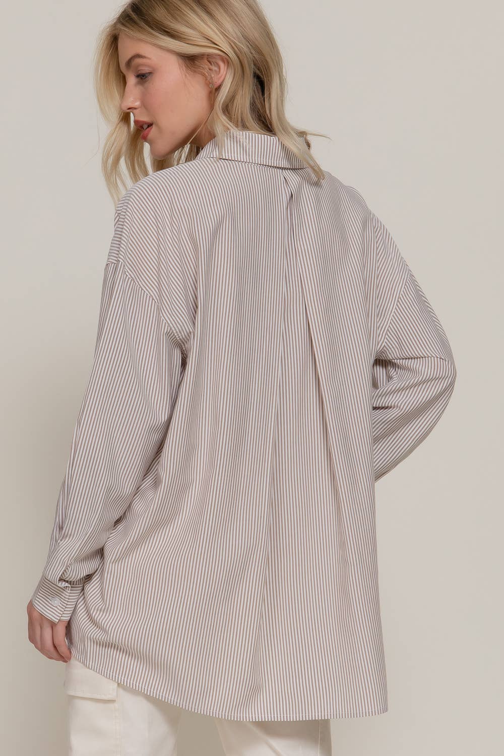 Oversized Dolman Stripe Shirt
