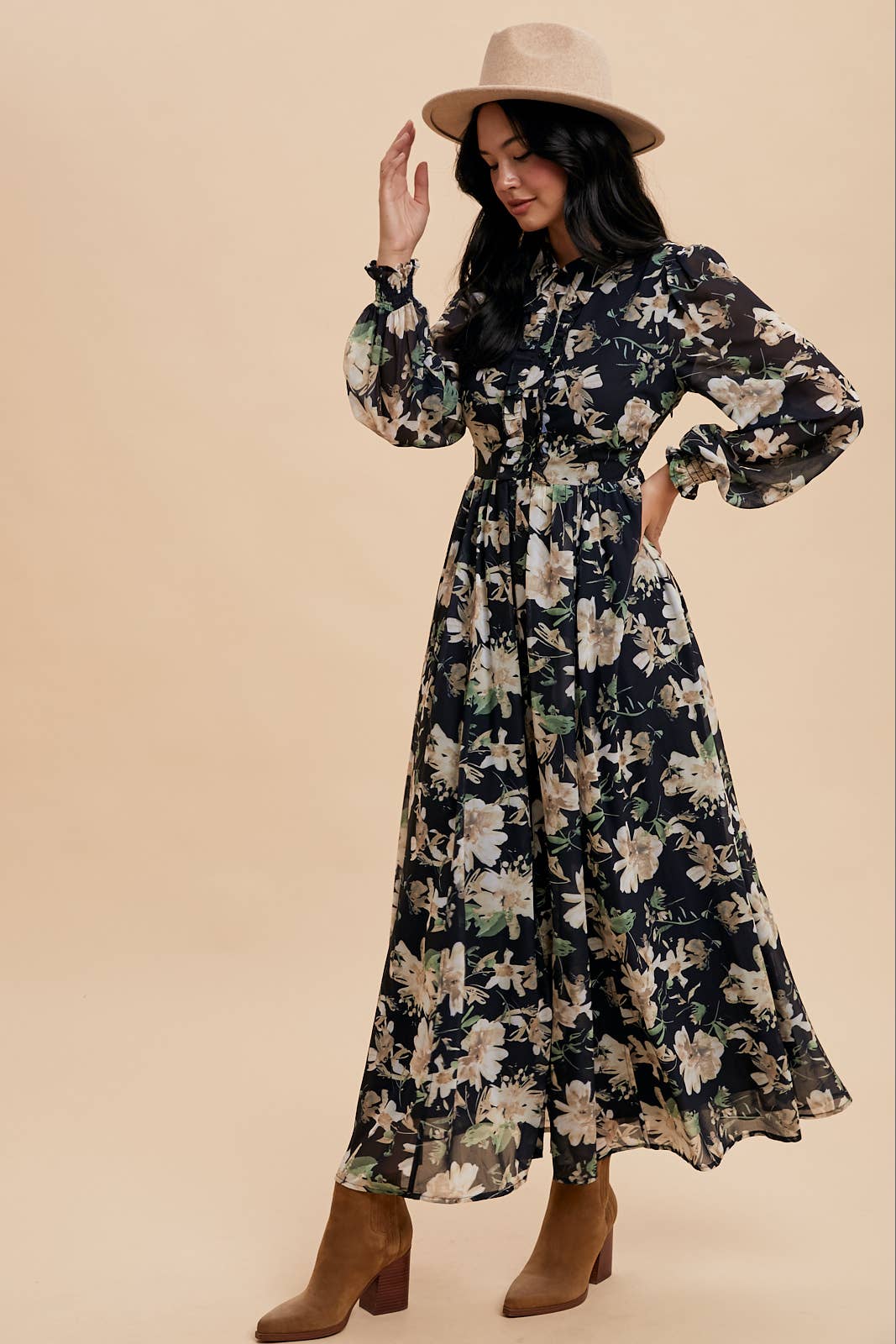 Misty Floral Maxi Dress