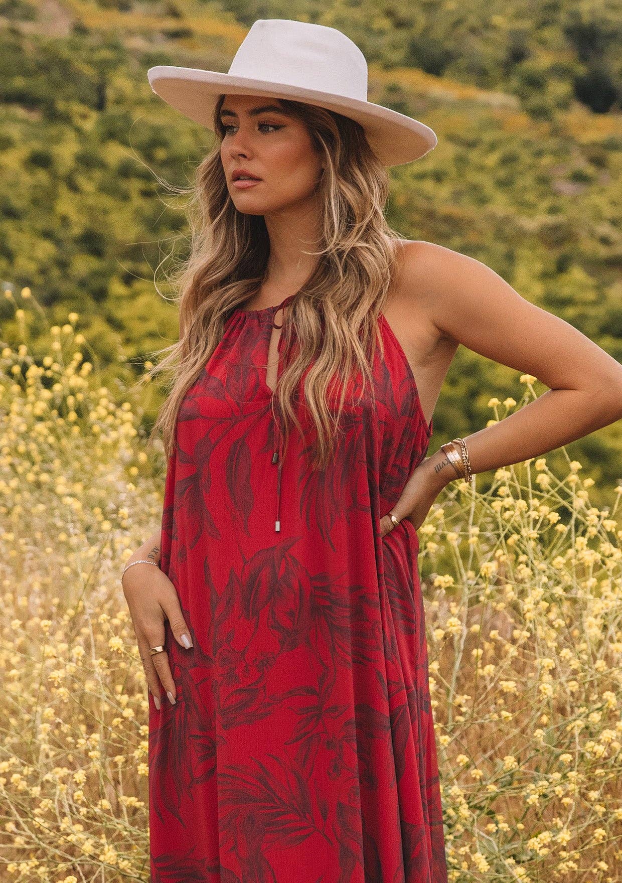 Kiriana Halter Maxi Dress