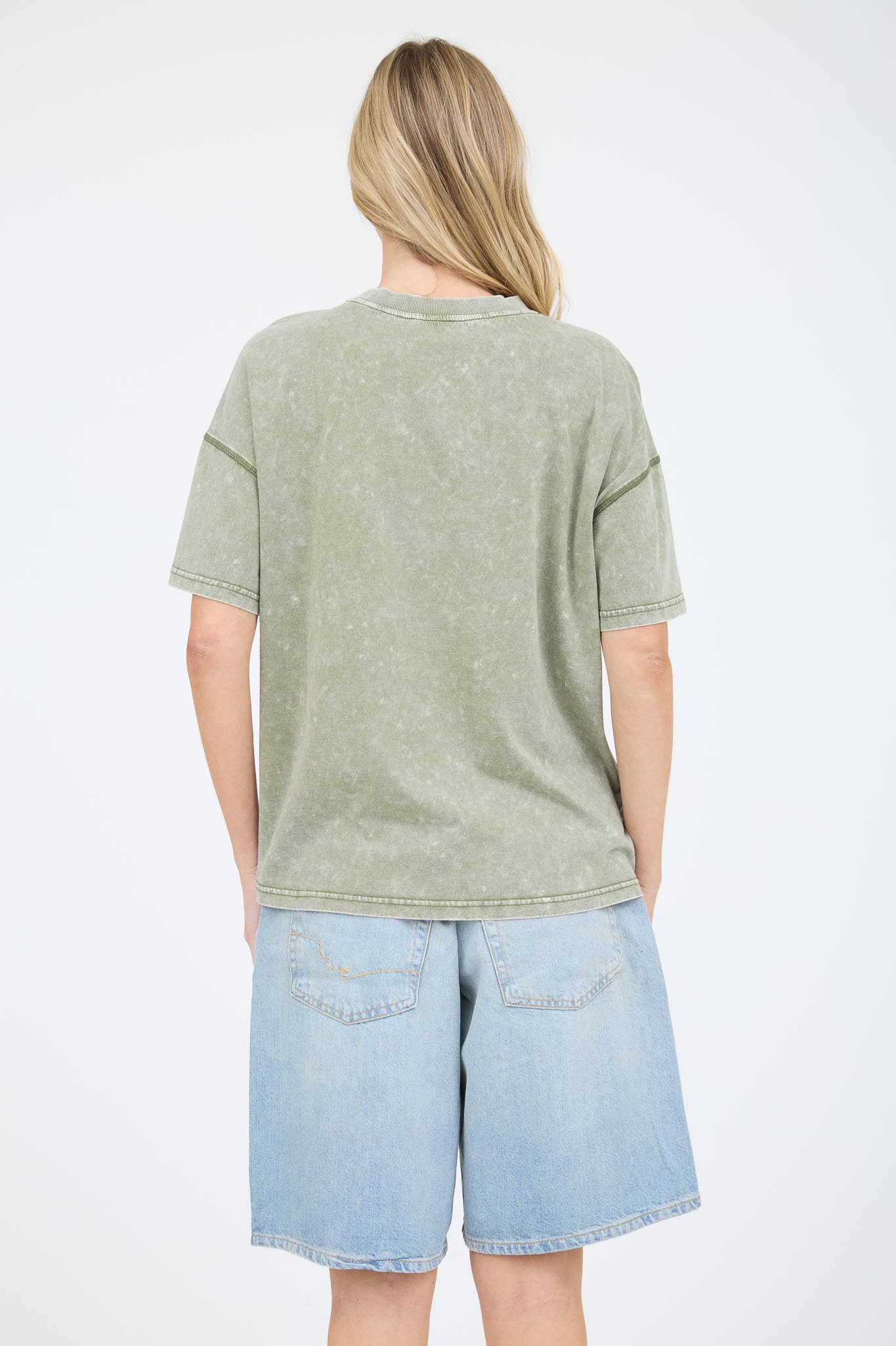 Good Vibes Washed Knit T-Shirt