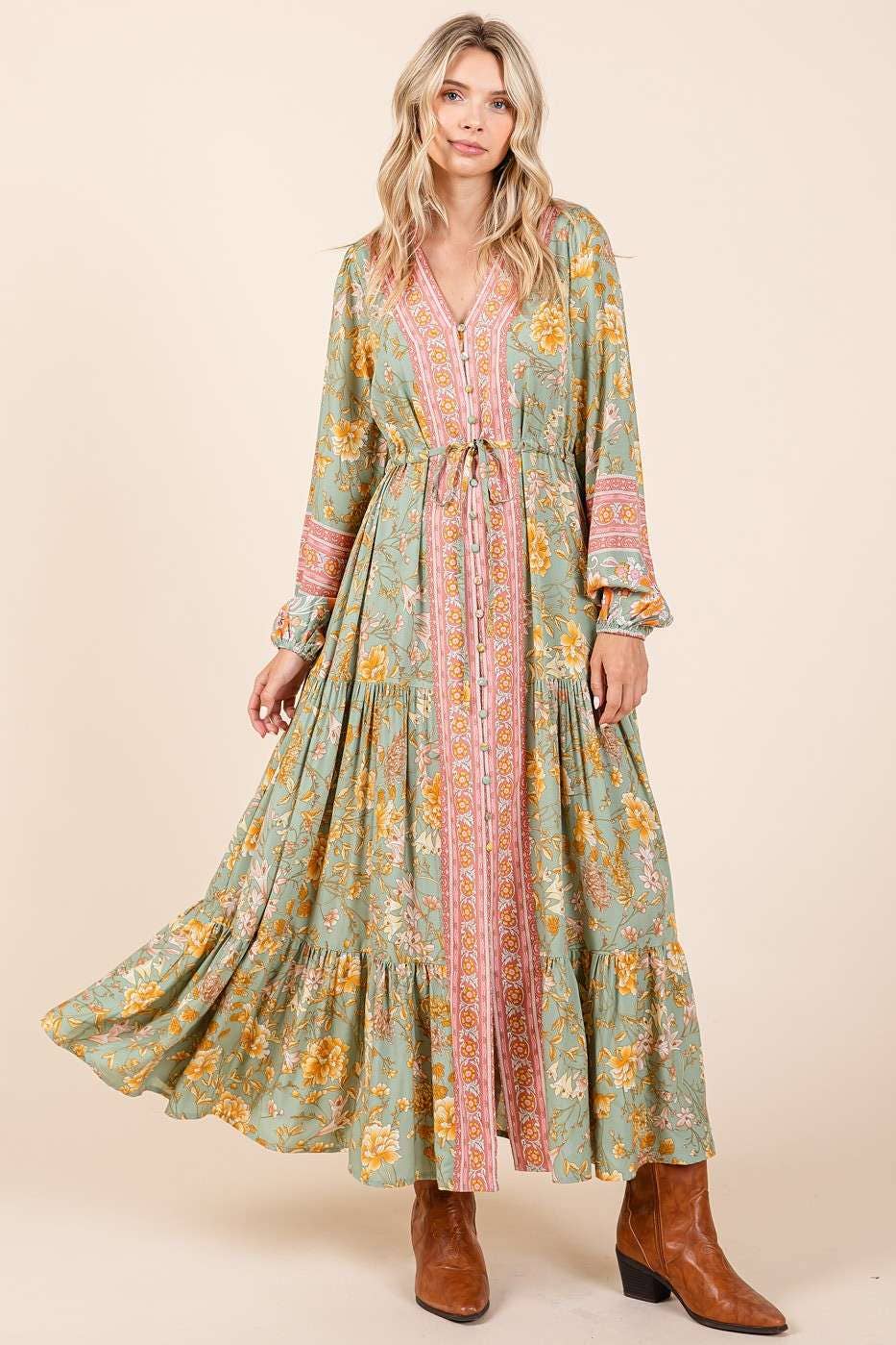 Birdie Boho Floral Maxi