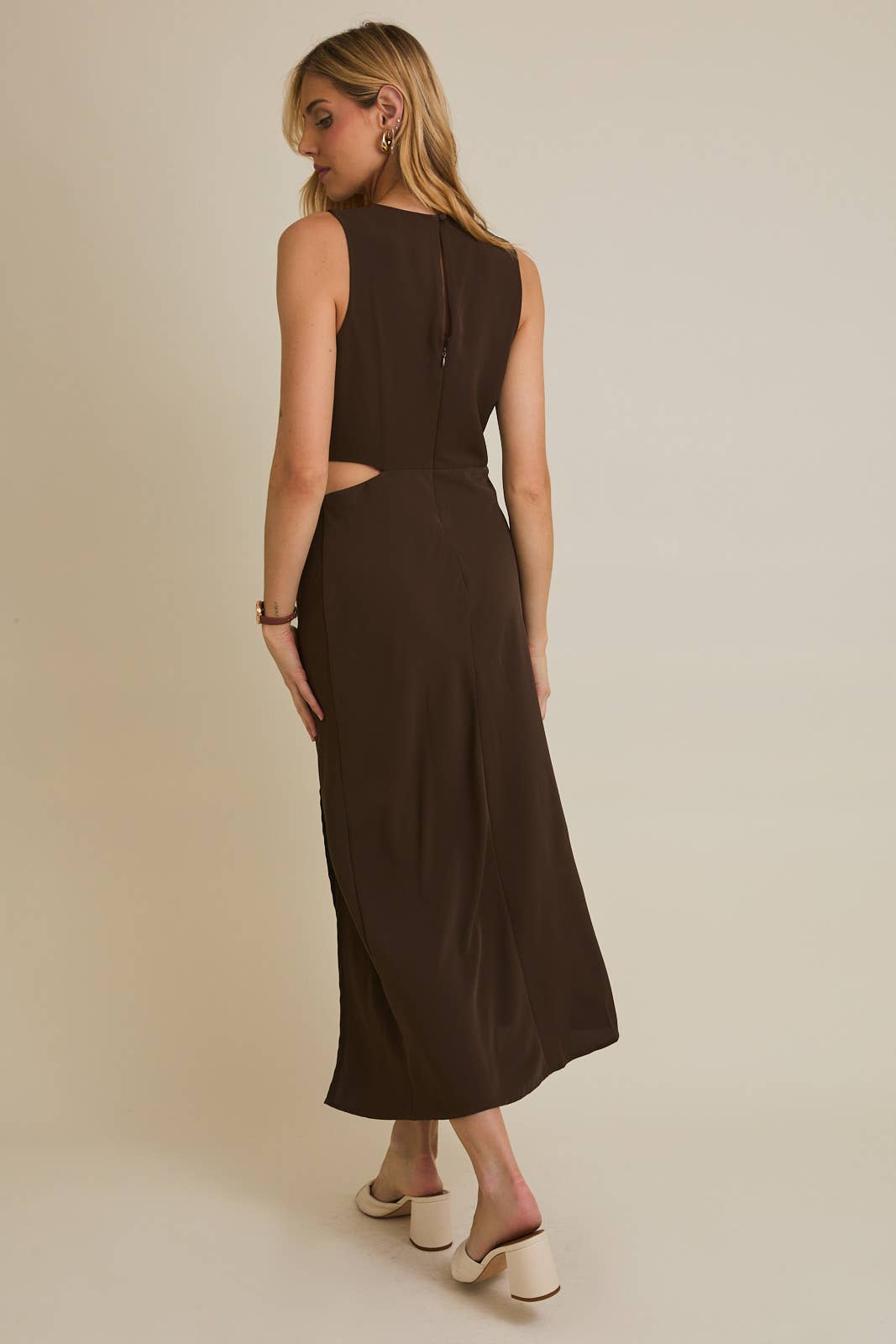 Lilly Twist Detail Midi Dress