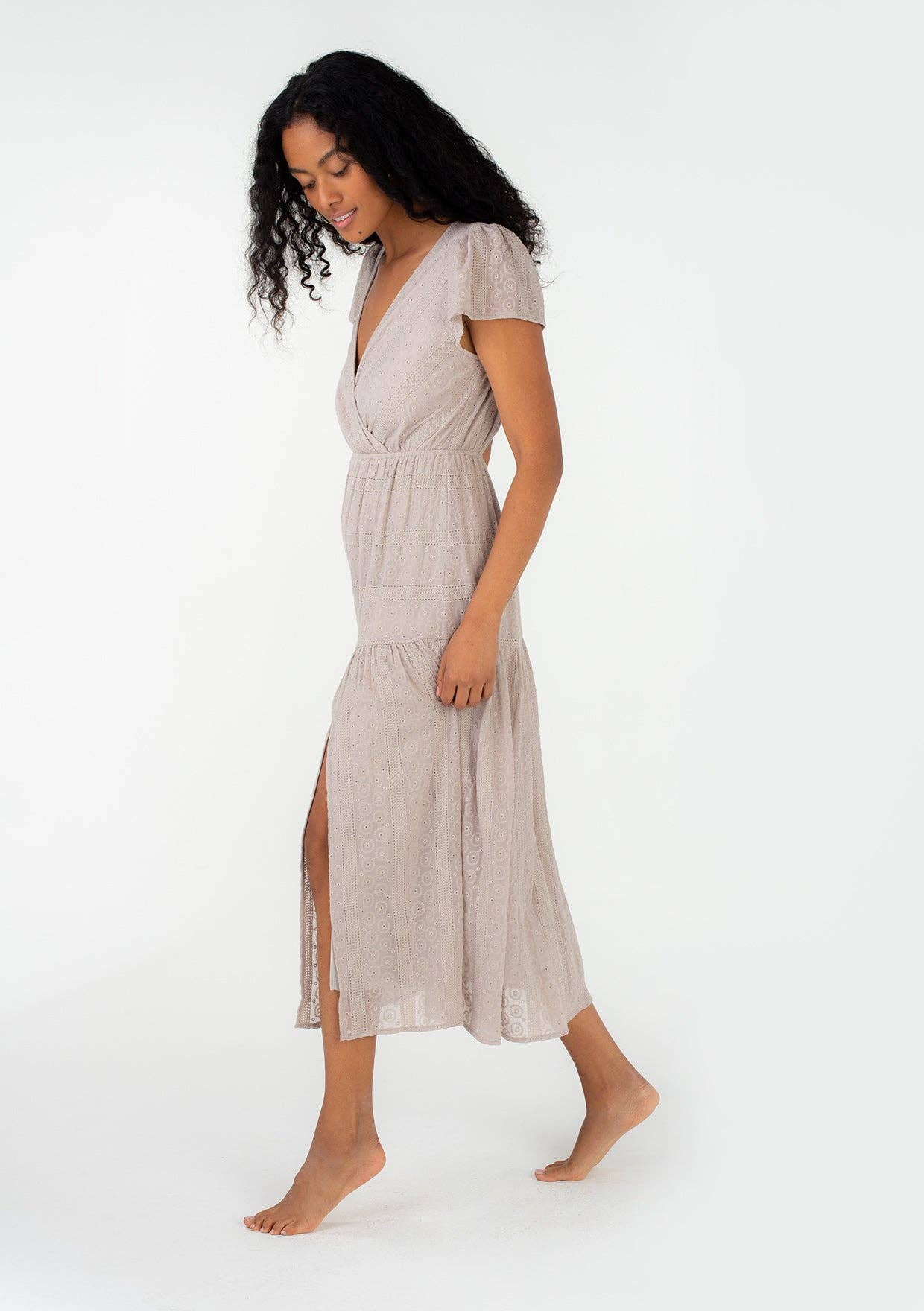 Wilma Eyelet Midi Dress