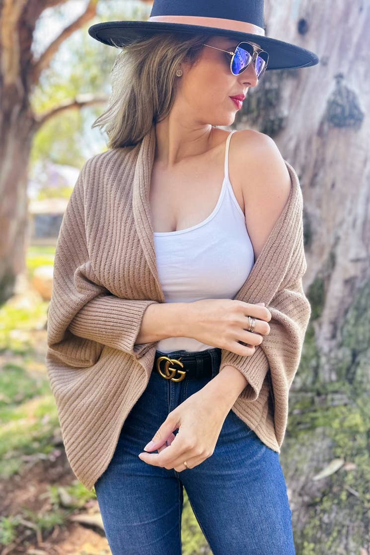 Tawny Knitted Shrug Cardigan