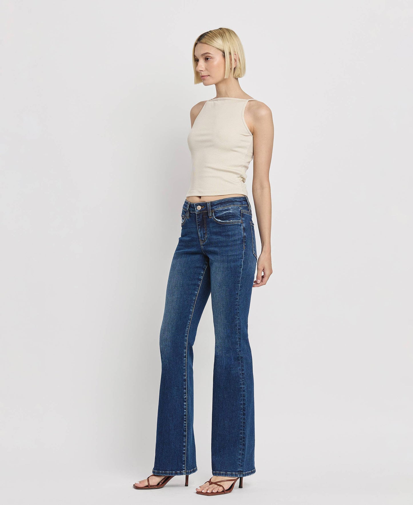 Mid-Rise Relaxed Bootcut