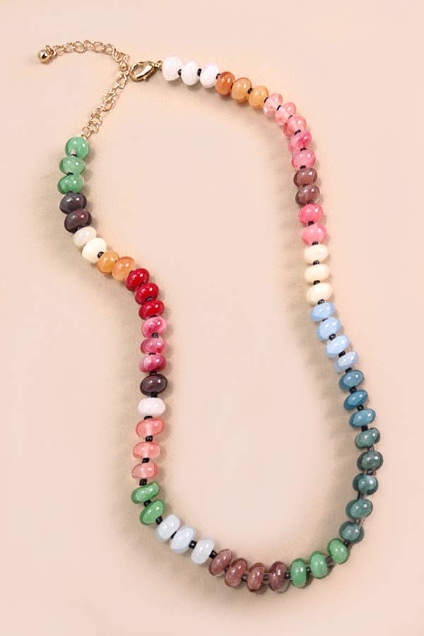 Rainbow Stone Necklace
