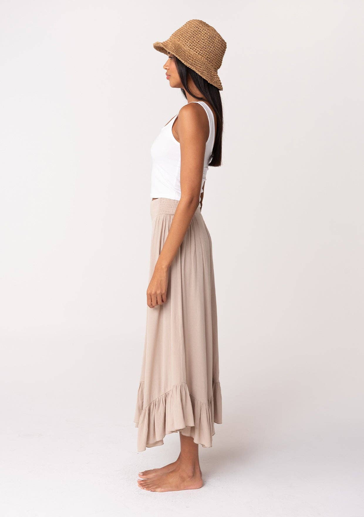 Lainey Ruffle Maxi Skirt
