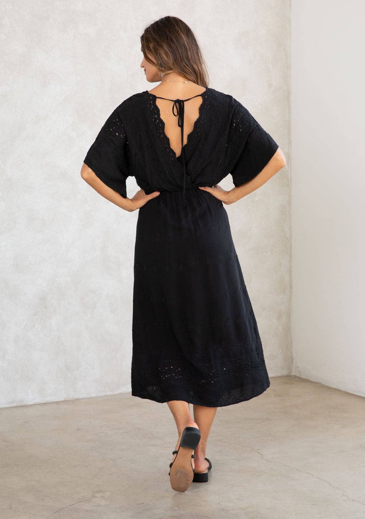Harper Eyelet Midi Dress