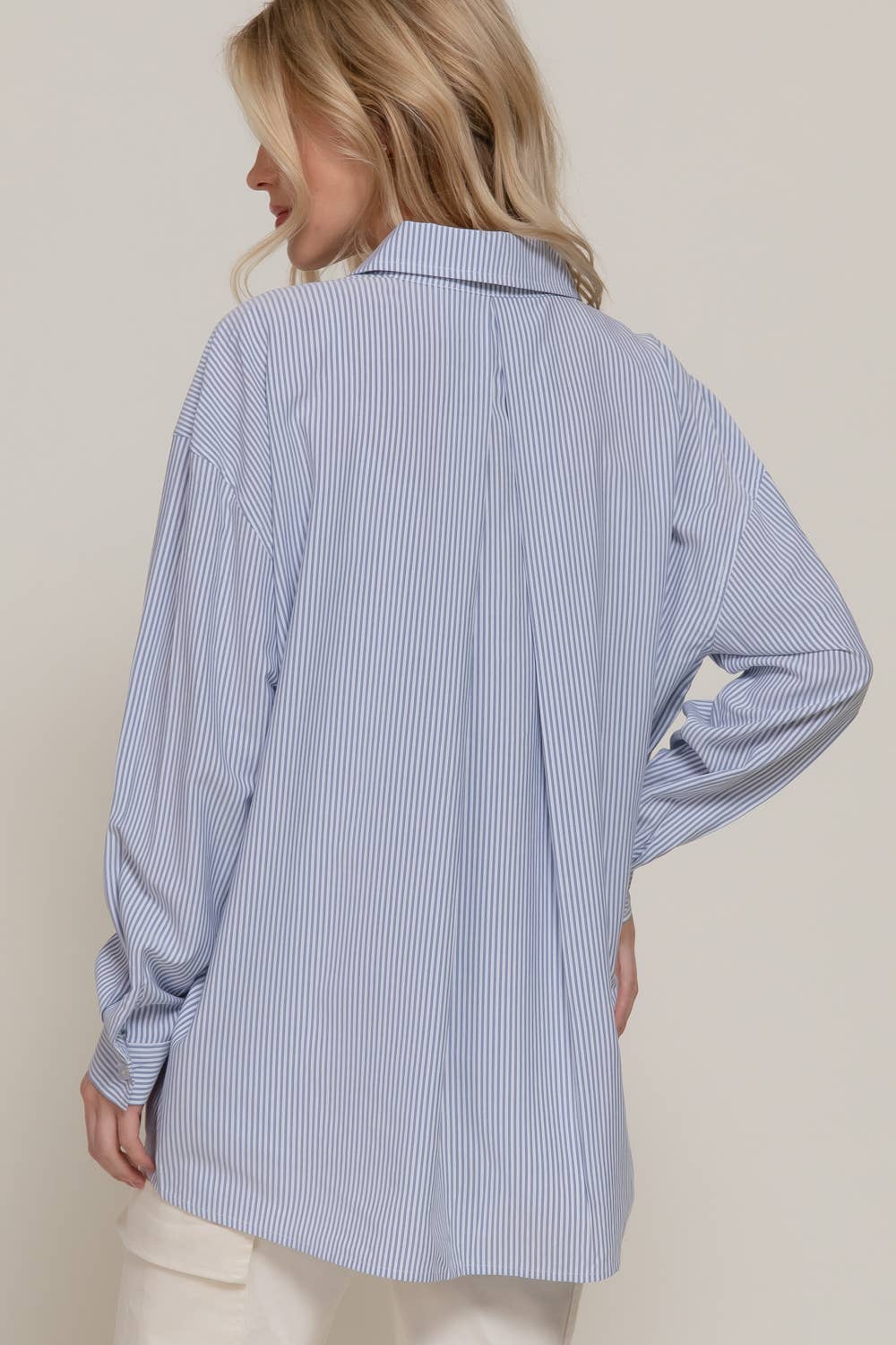 Oversized Dolman Stripe Shirt
