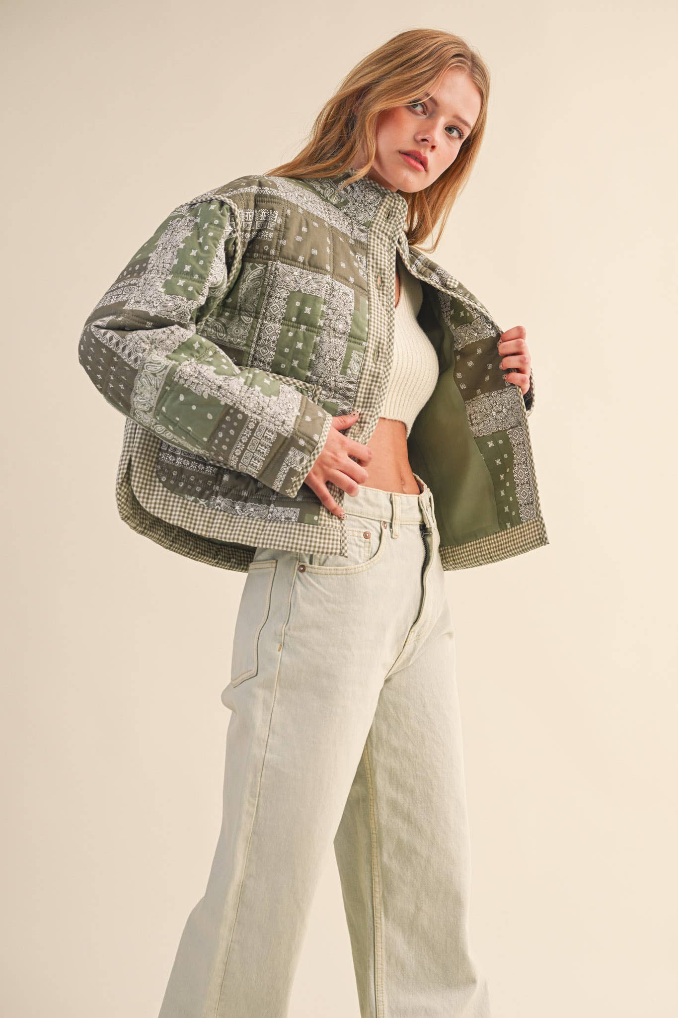 Bandana Patchwork Quilted Jacket