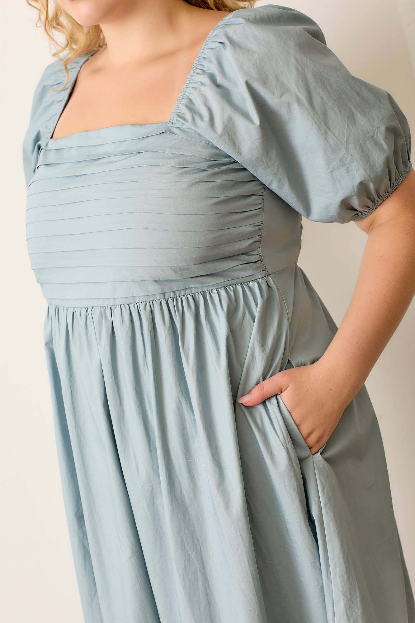 Aspen Pintuck Midi Dress
