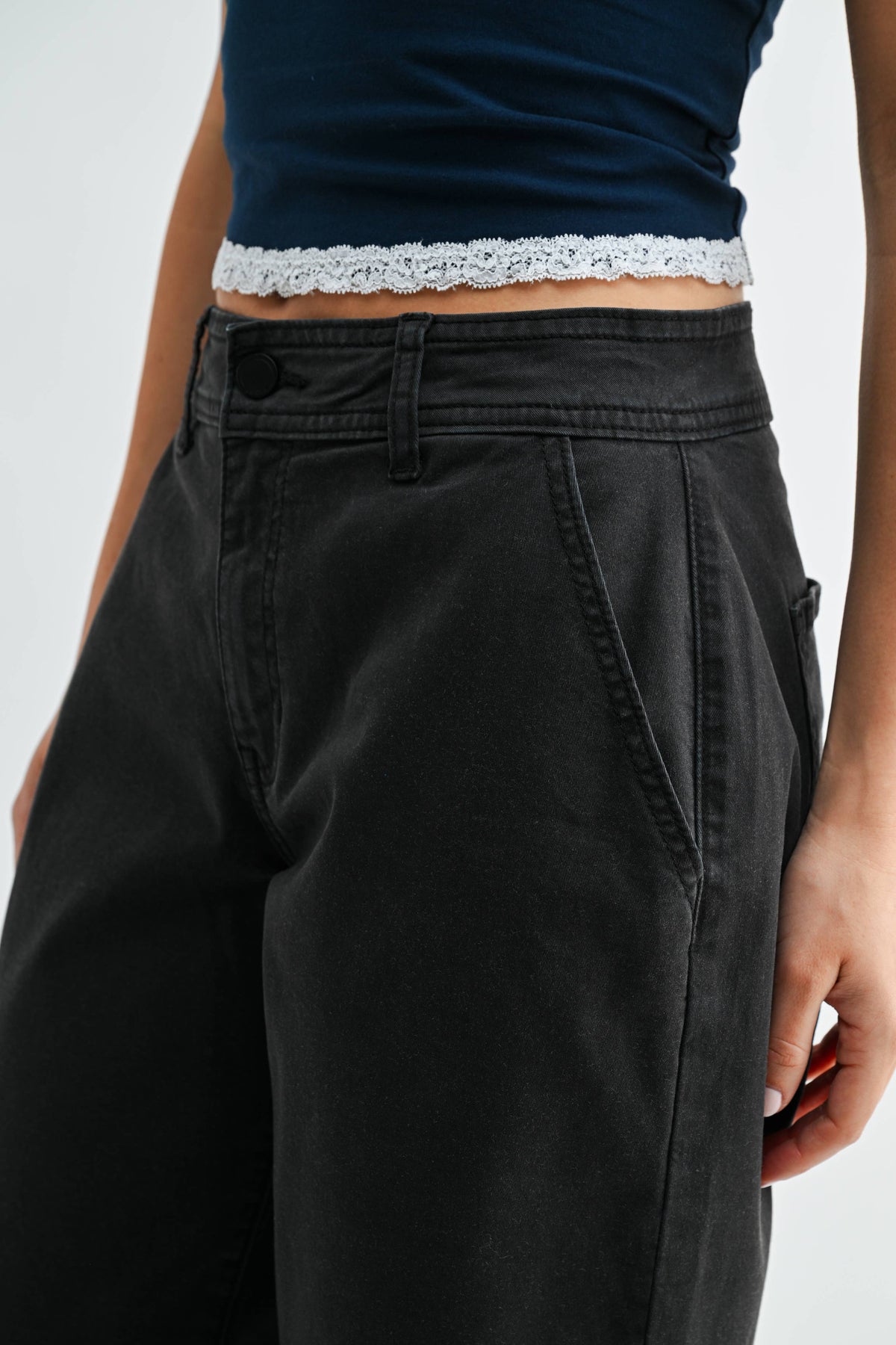 Stretch Twill Comfort Barrel - Black