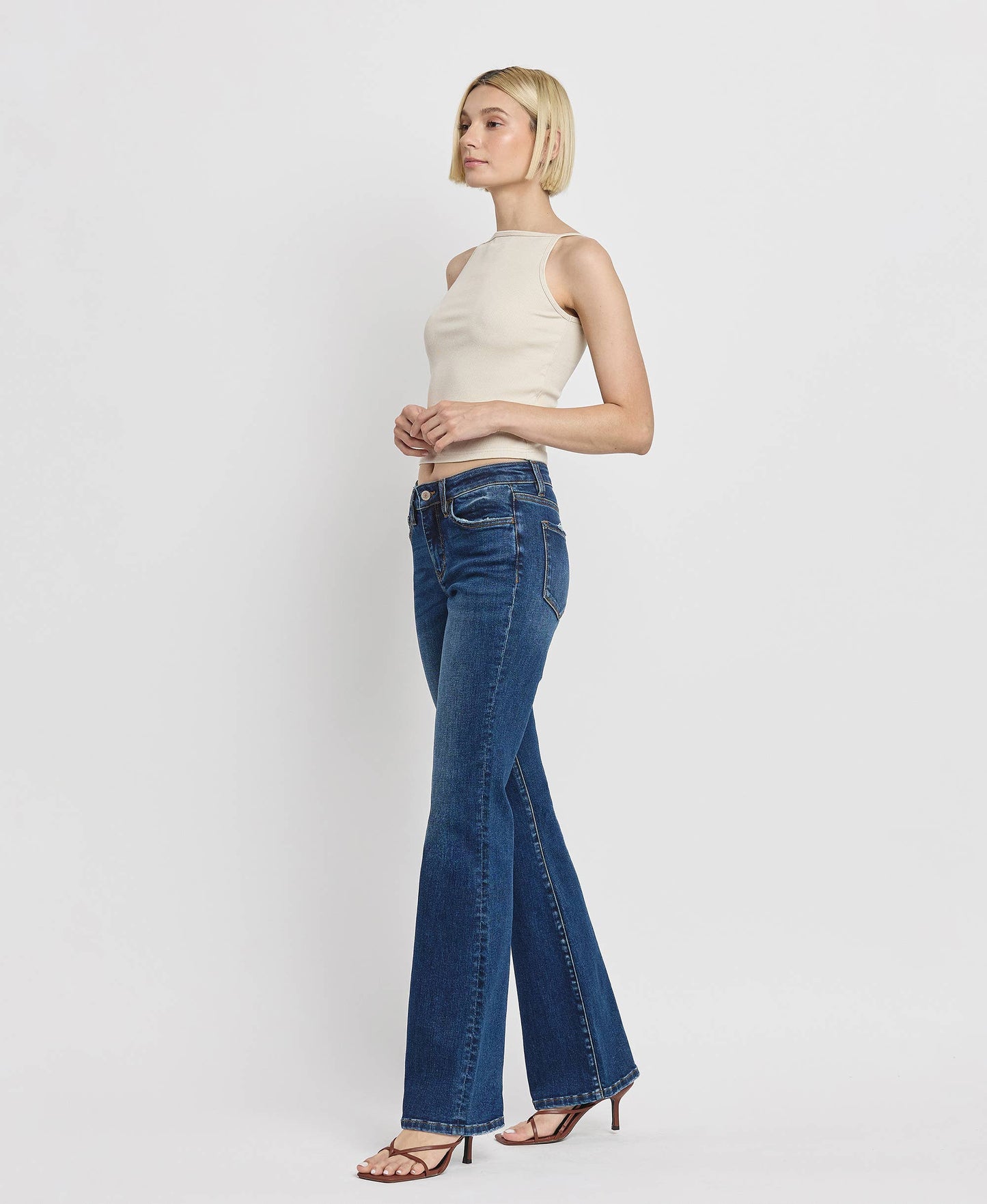 Mid-Rise Relaxed Bootcut