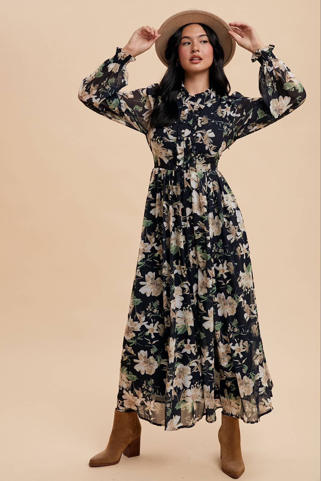 Misty Floral Maxi Dress