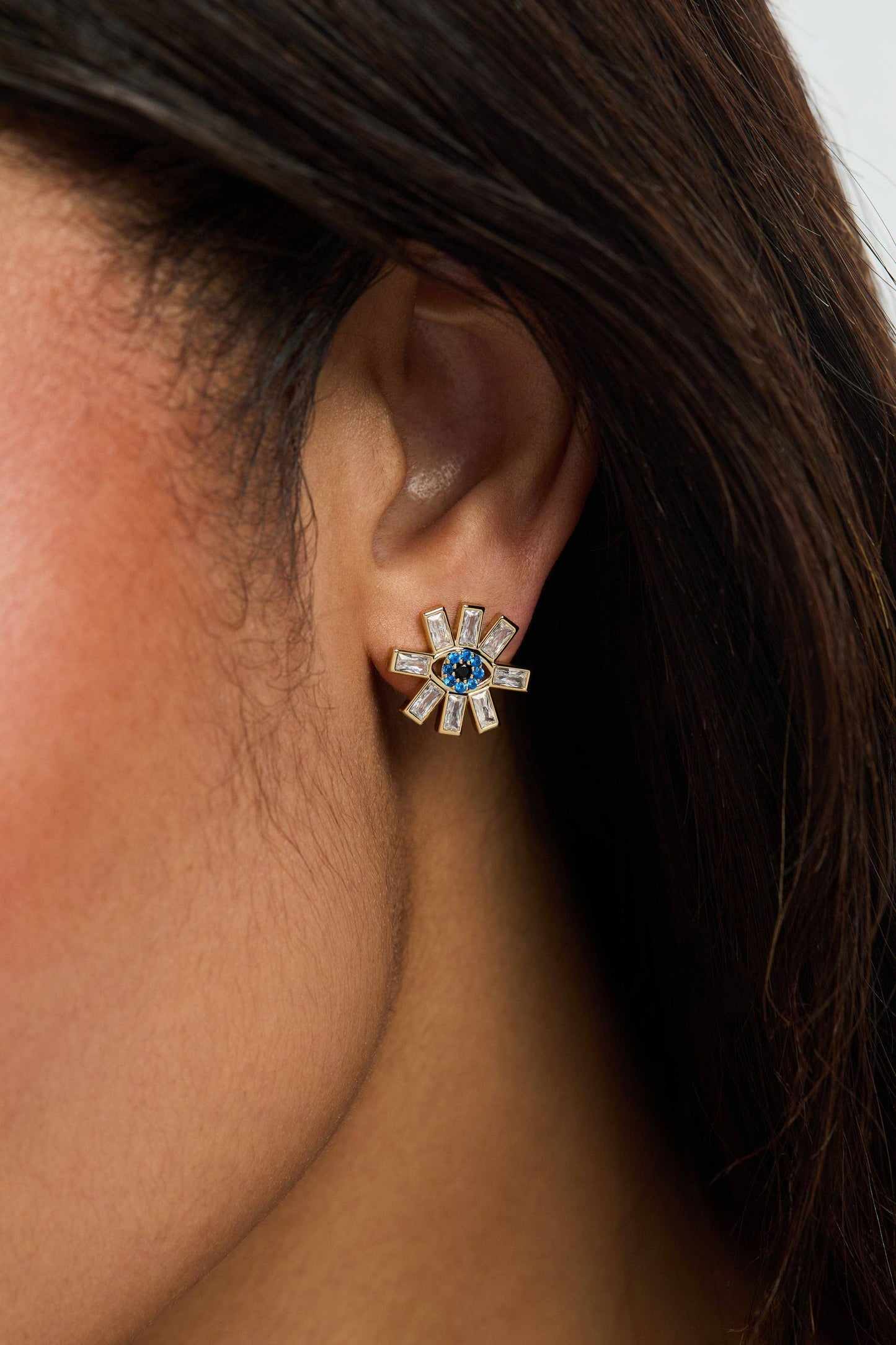 Evil Eye Statement Stud