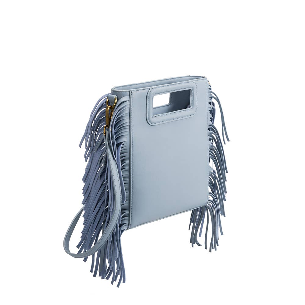 Jamie Recycled Vegan Crossbody Bag in Sky