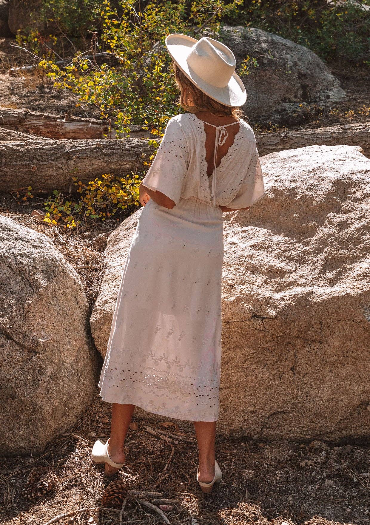 Harper Eyelet Midi Dress