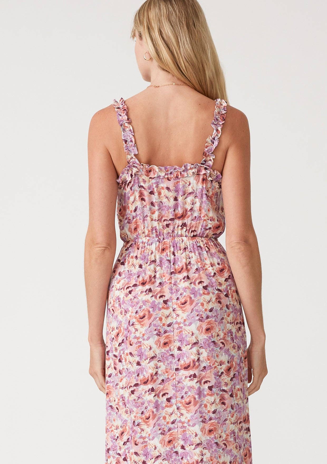 Nicolette Lace-Up Maxi Dress