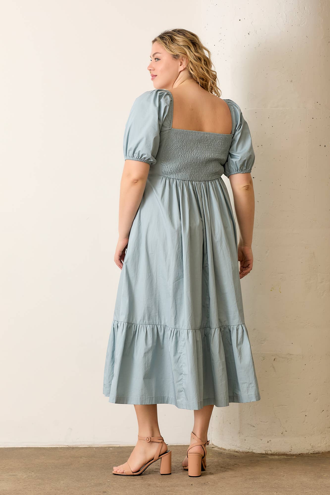 Aspen Pintuck Midi Dress