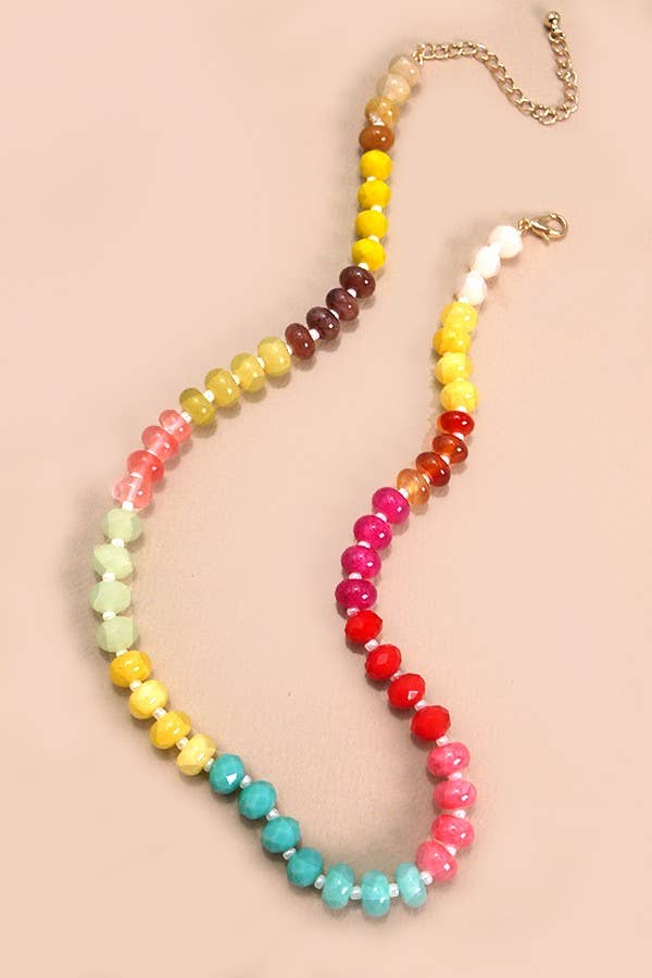 Rainbow Stone Necklace