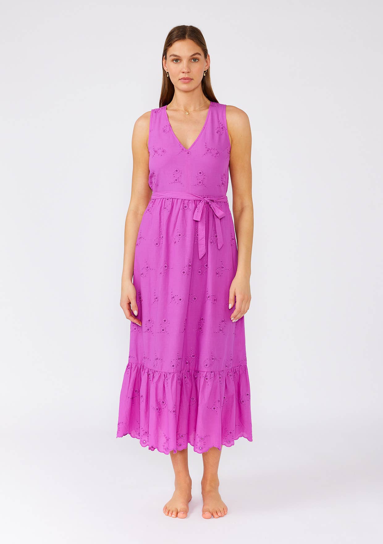 Forever Yours Embroidered Midi Dress