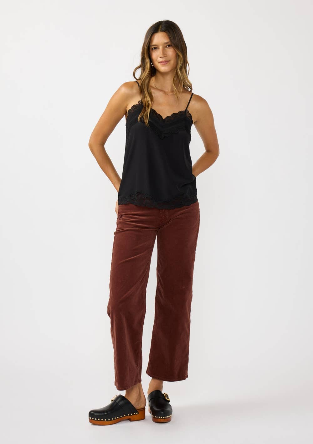V-Neck Lace Cami