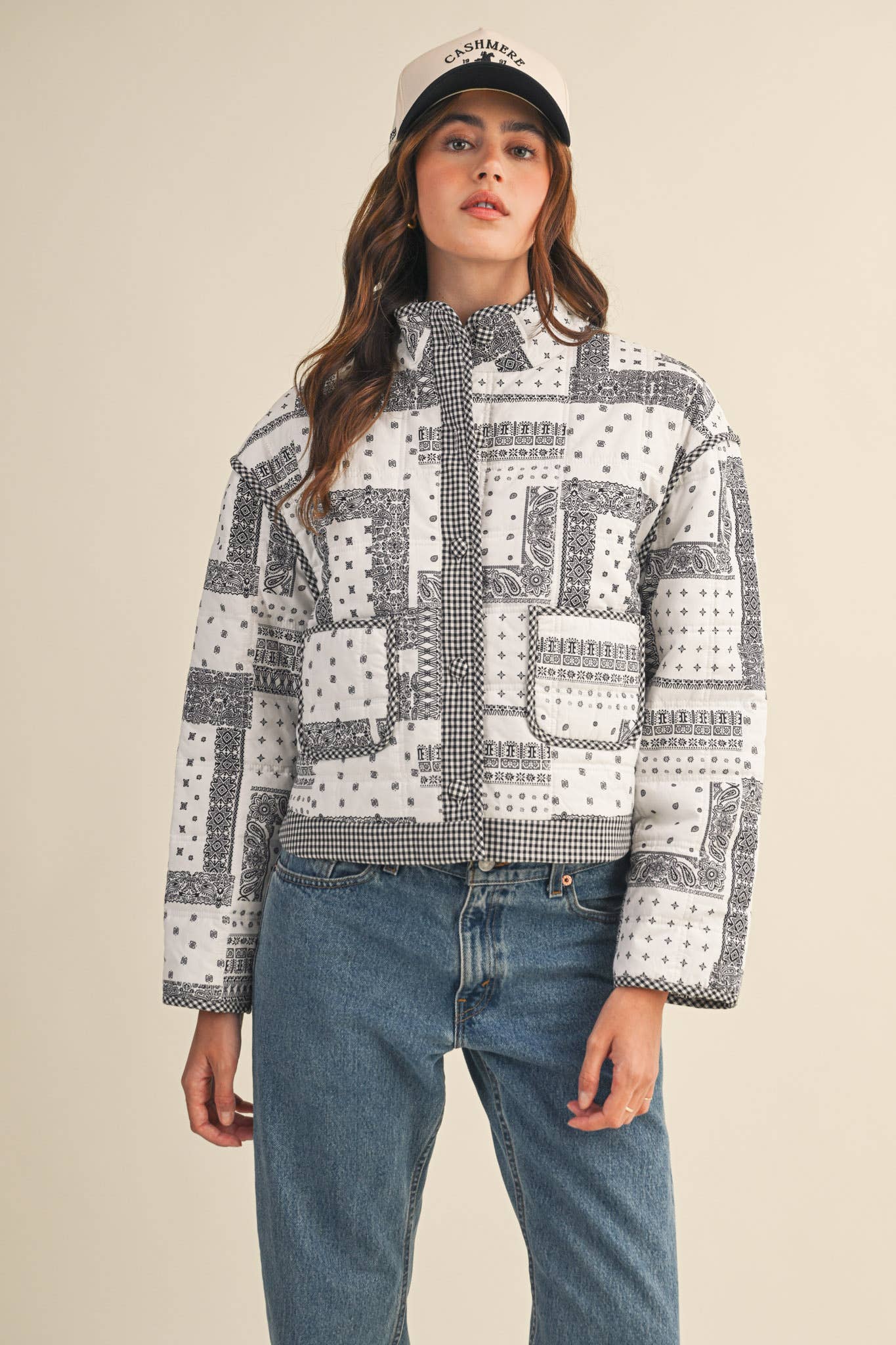 Bandana Patchwork Quilted Jacket