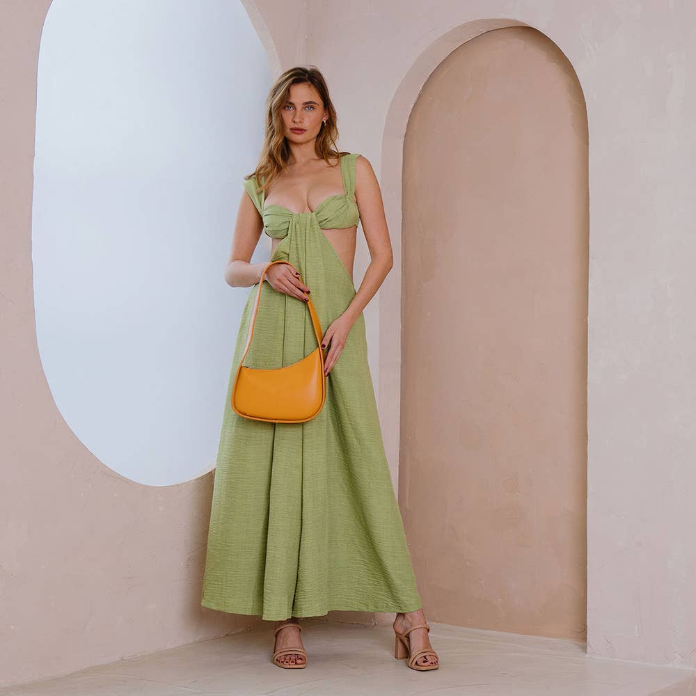 Willow Orange Recycled Vegan Shoulder Bag