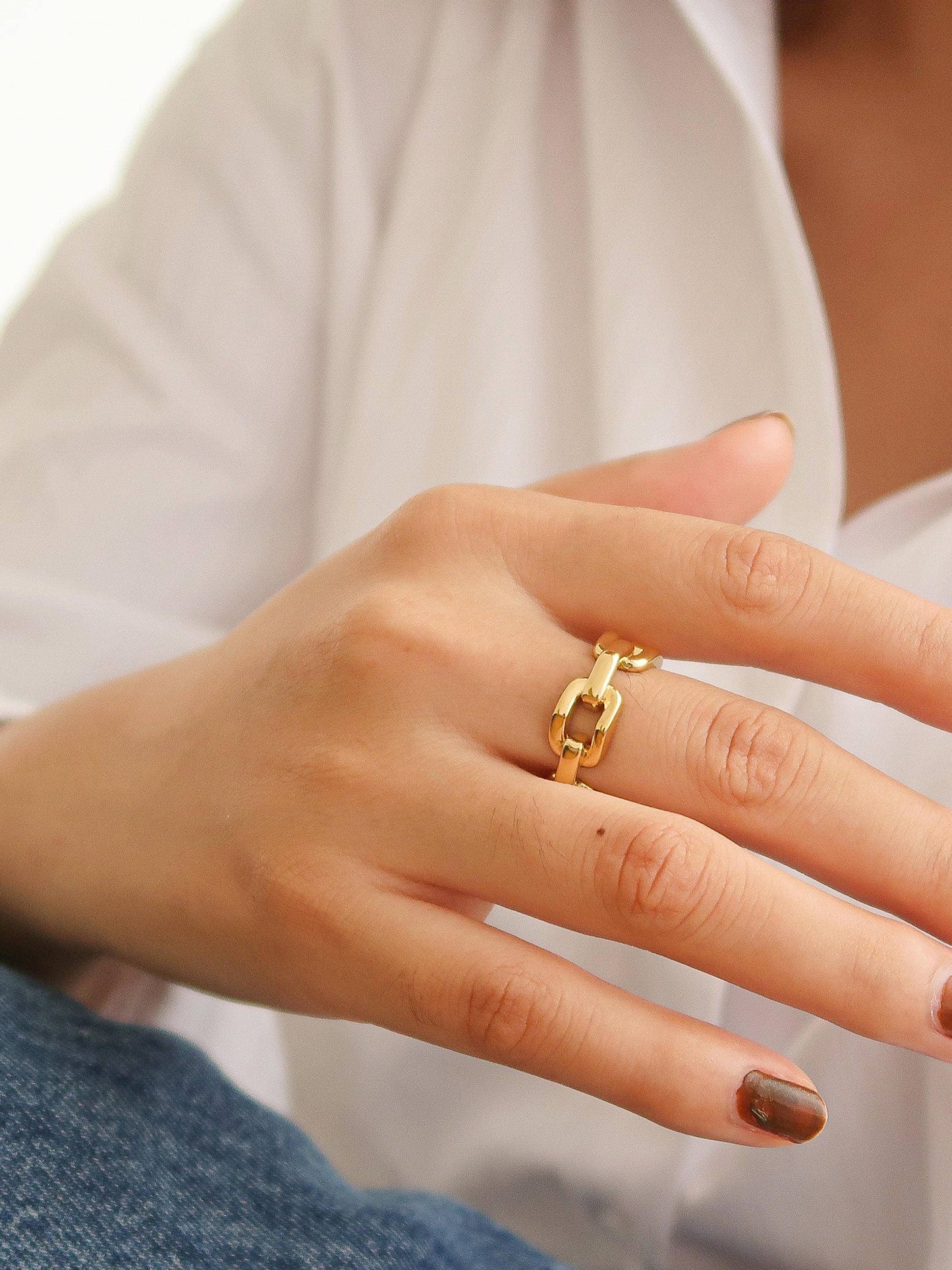 Brooklyn 18K Gold Braided Stack Ring