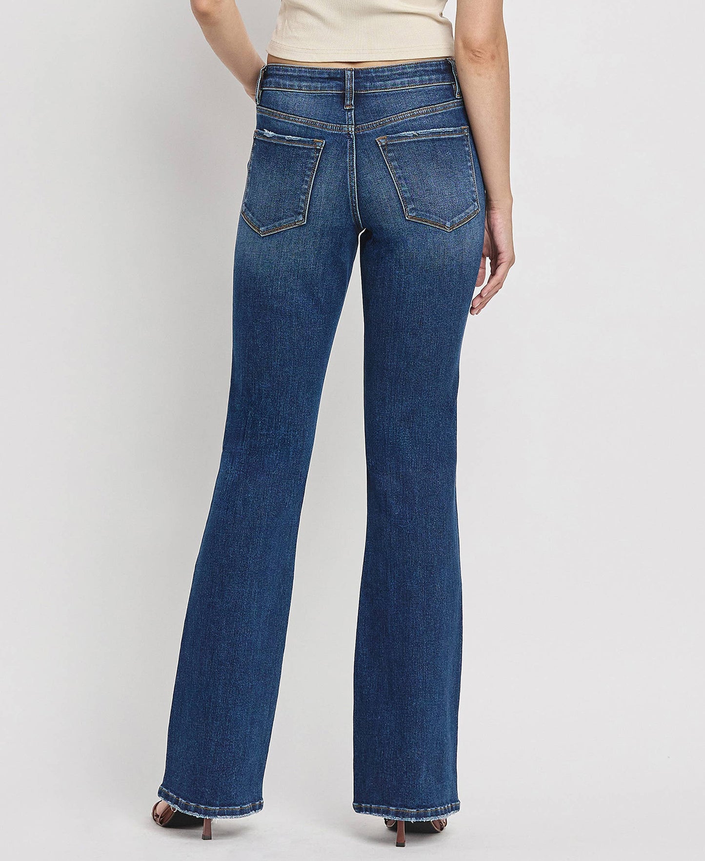 Mid-Rise Relaxed Bootcut
