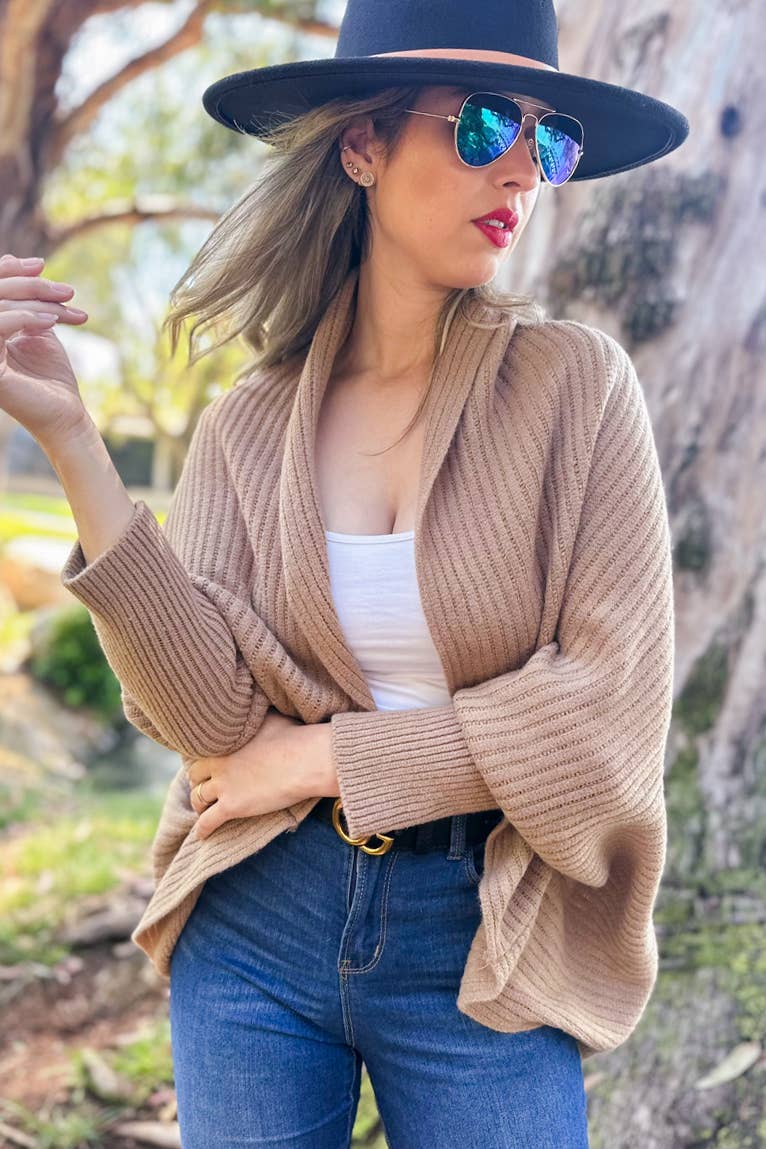 Tawny Knitted Shrug Cardigan
