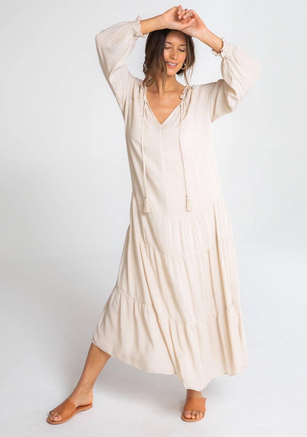 Olivia Bohemian Peasant Dress