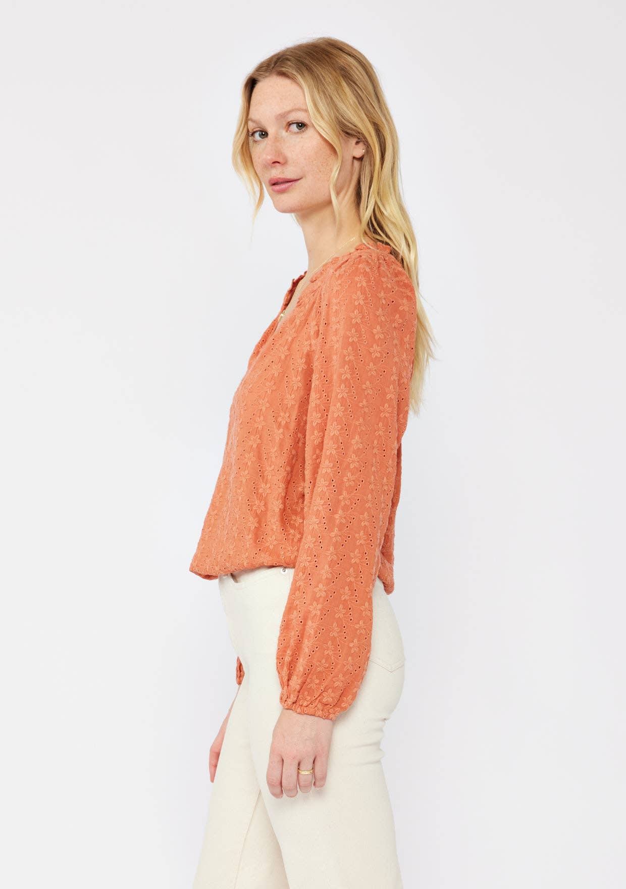 Ethereal Floral Embroidered Blouse
