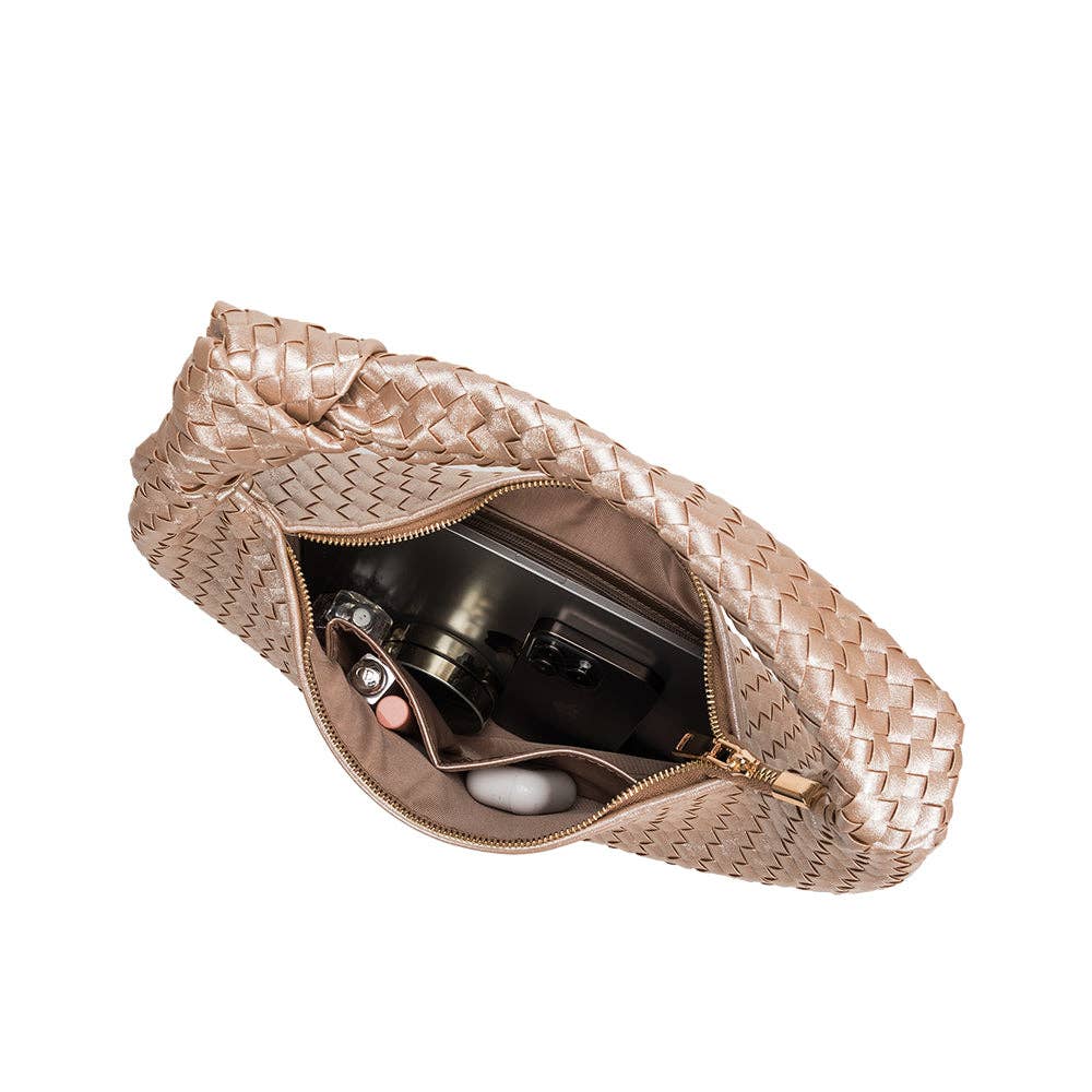 Cher Large Natural Raffia Straw Shoulder Bag